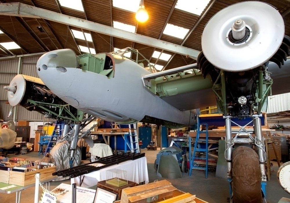 The aircraft museum is also a workshop